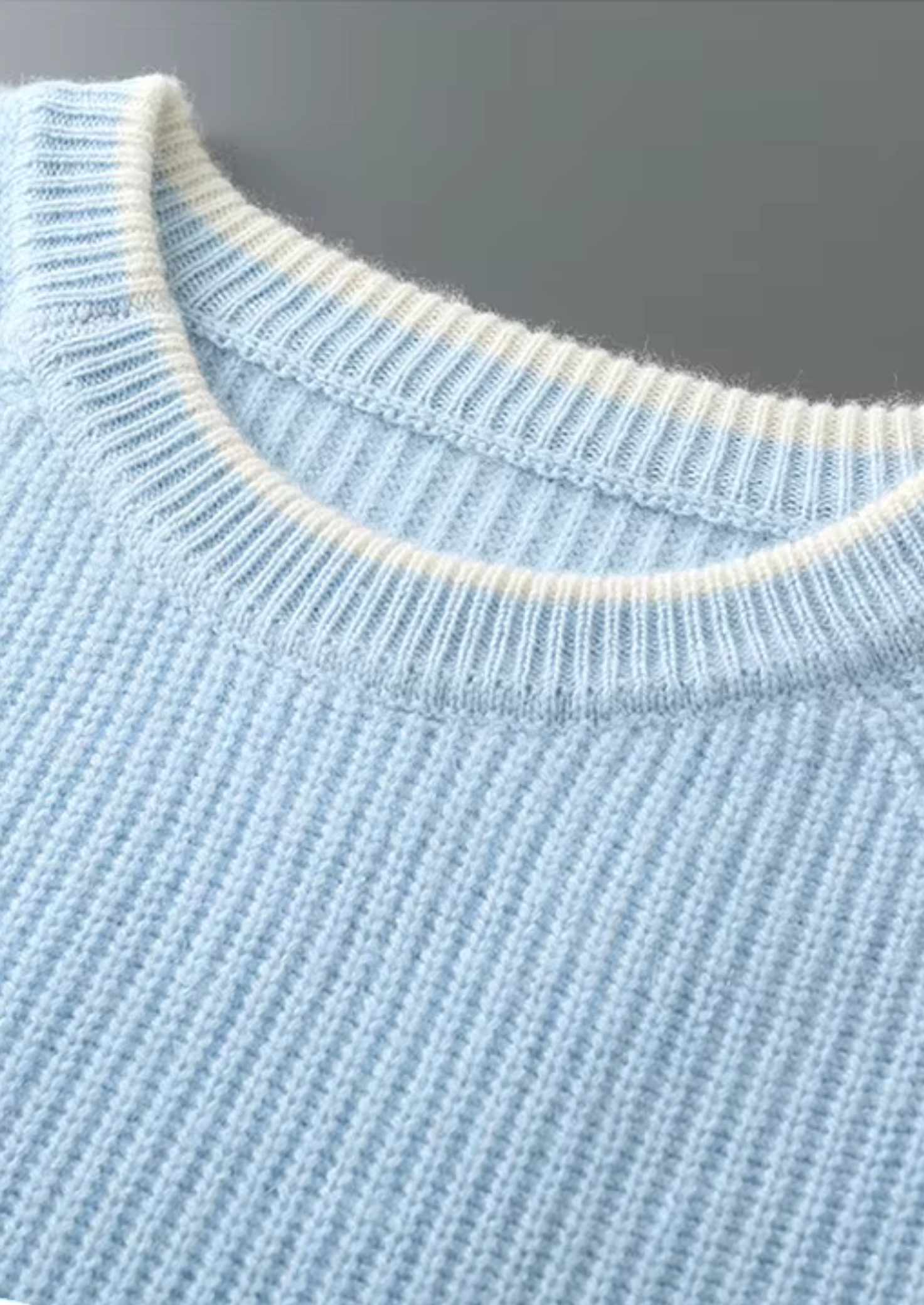 NOBA WOOL TWO TONE CREWNECK