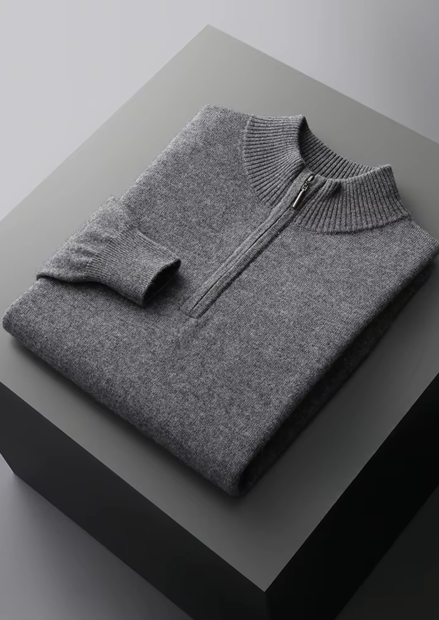 NOBA WOOL HALF ZIP SWEATER