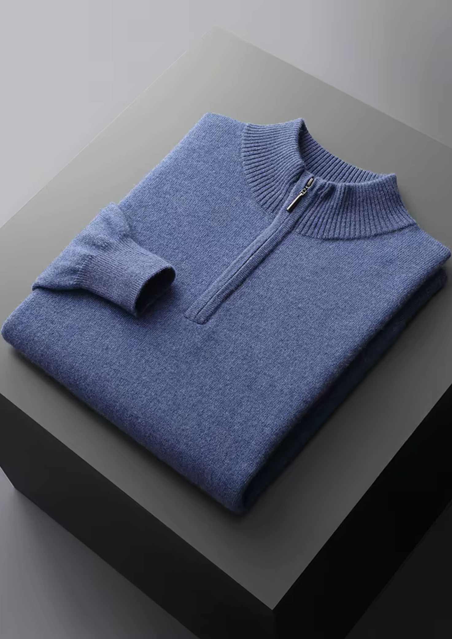 NOBA WOOL HALF ZIP SWEATER
