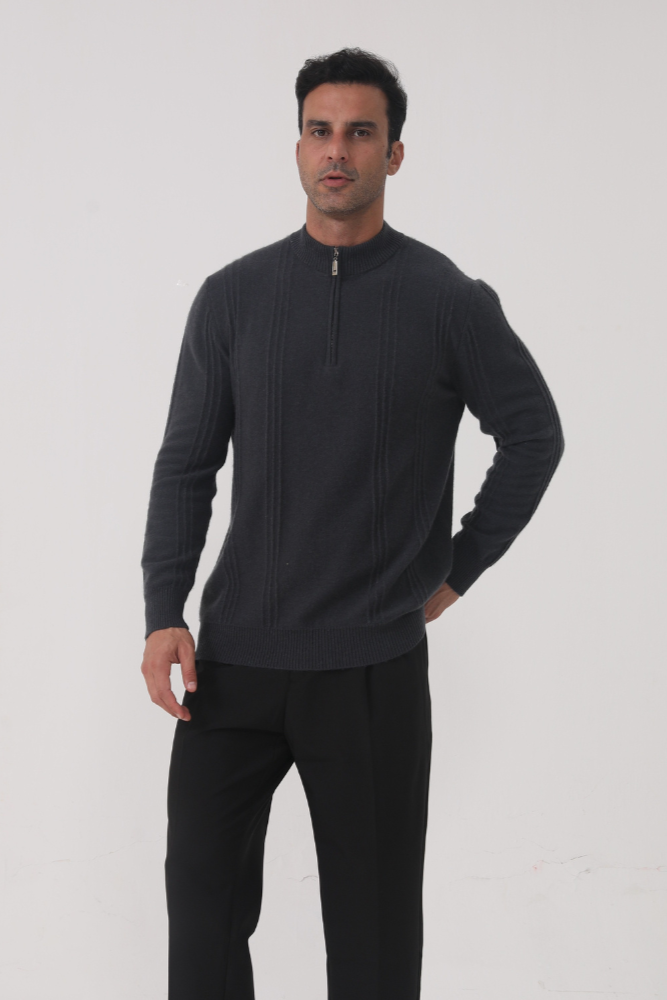 Ribbed Half Zip