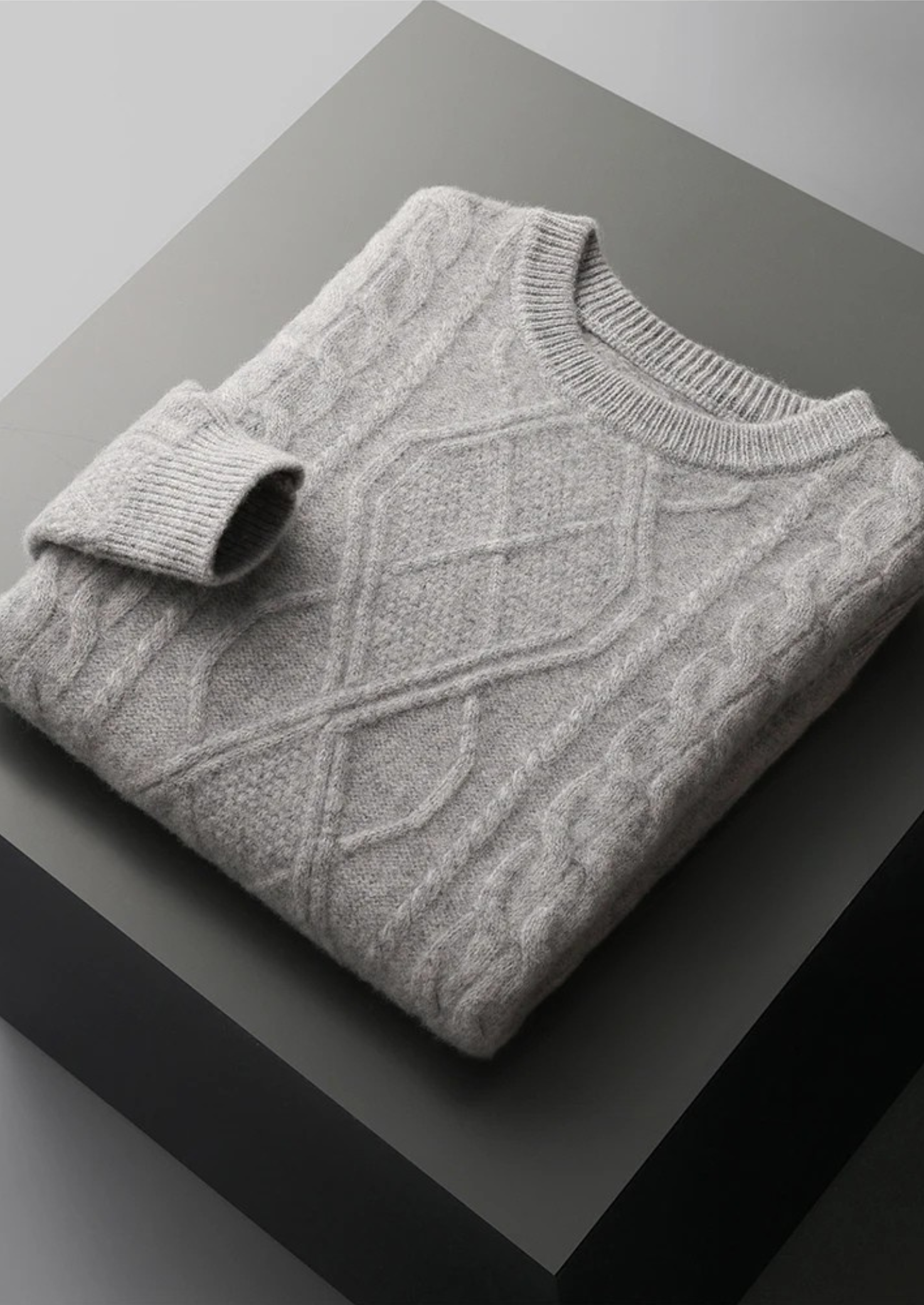 PURE EXTRA-FINE MERINO WOOL CREWNECK