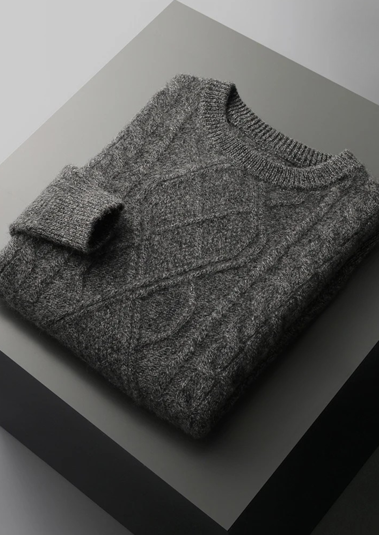 PURE EXTRA-FINE MERINO WOOL CREWNECK