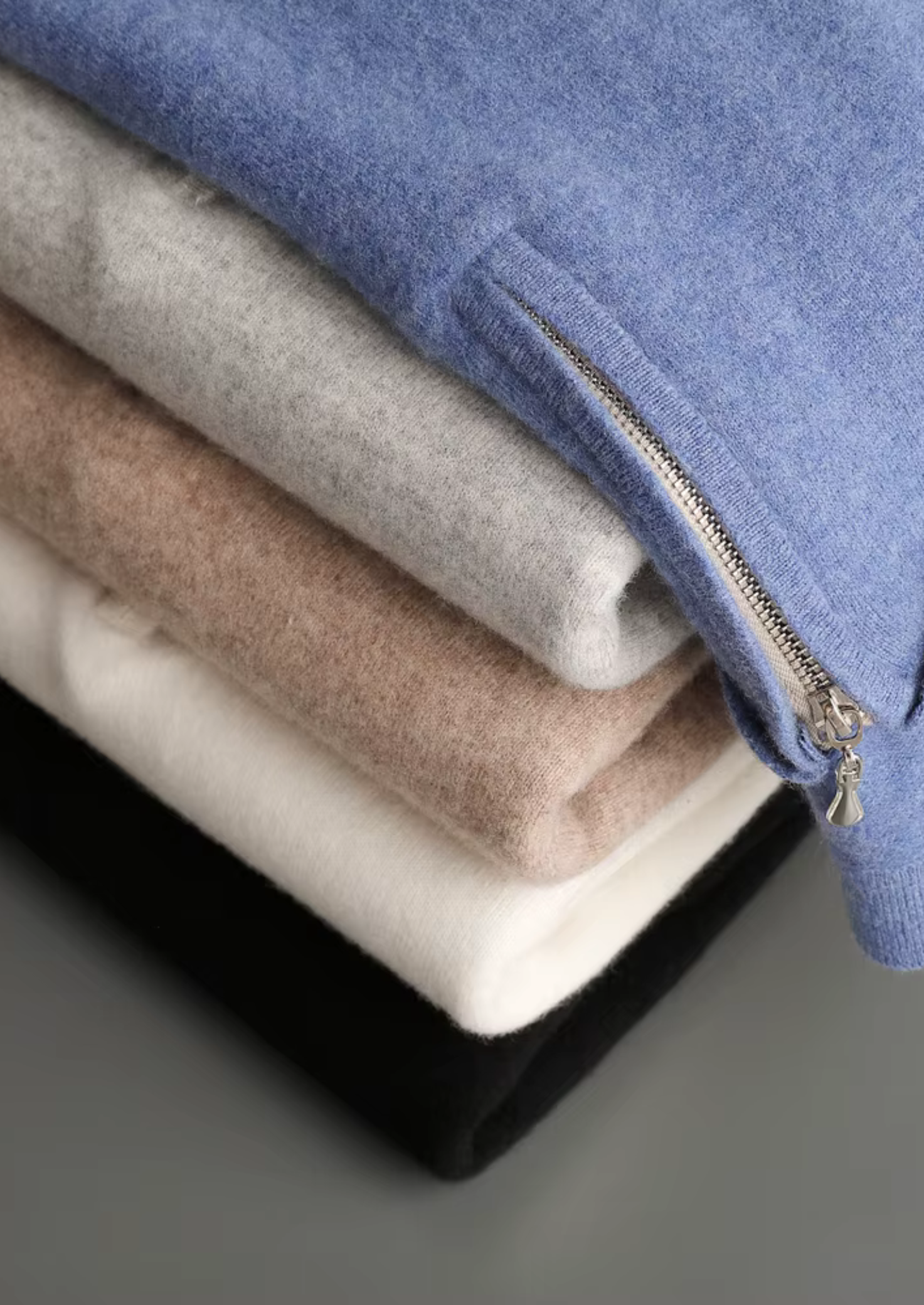 NOBA WOOL HALF ZIP POLO