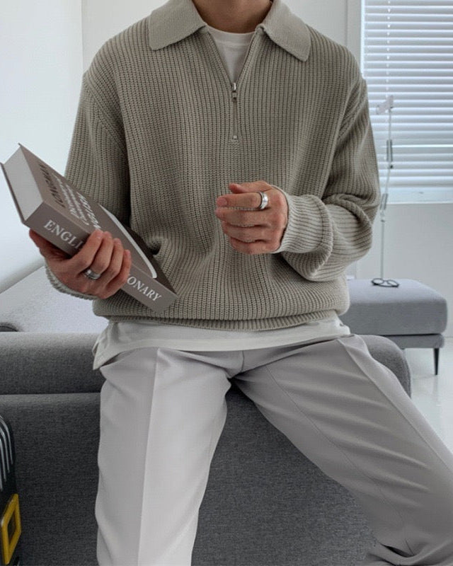 Zipped Classy Sweater