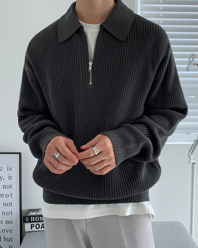 Zipped Classy Sweater