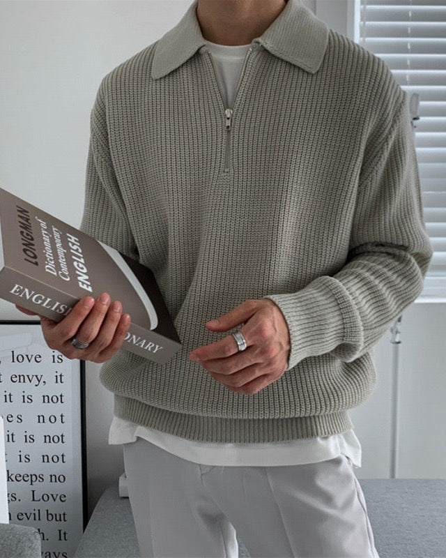 Zipped Classy Sweater