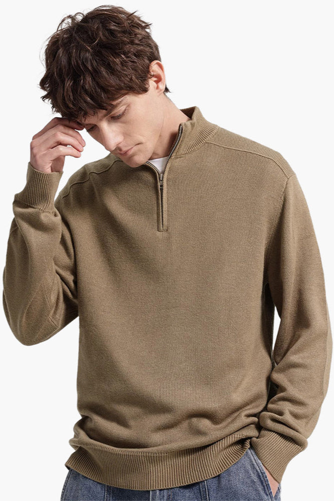 Merino Wool Zip Up