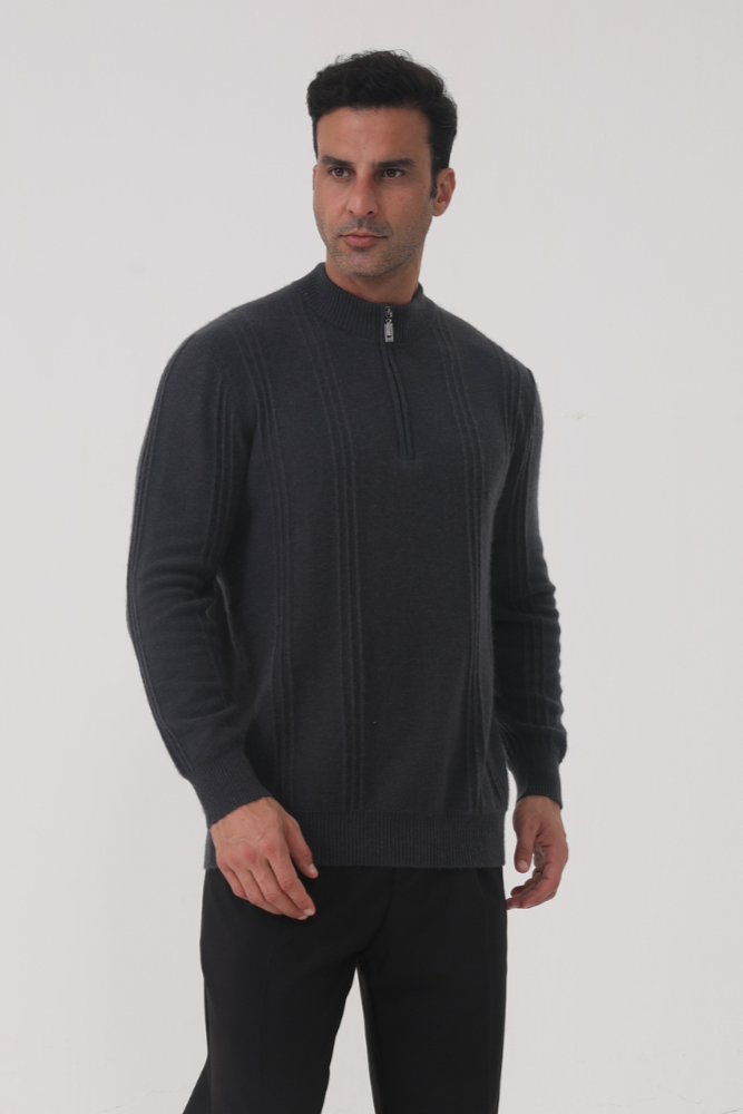 Ribbed Half Zip