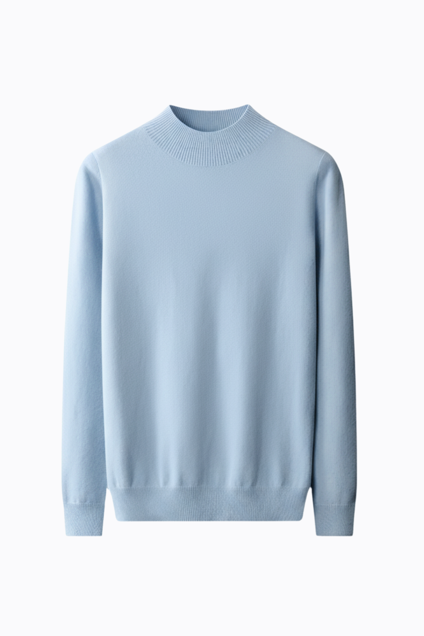 Pure Cashmere Mock-Neck Sweater